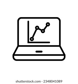 Data analysis icon vector. Data science illustration sign. Analytics symbol. Trading logo.