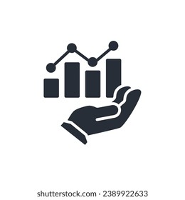data analysis icon. vector.Editable stroke.linear style sign for use web design,logo.Symbol illustration.