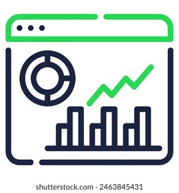 Data Analysis icon for web, app, infographic, etc