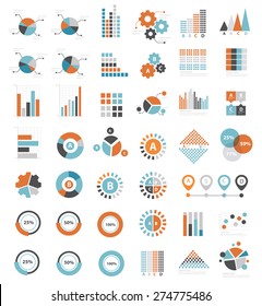 Data analysis icons on white background,clean vector