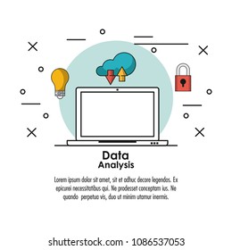 Data analysis infographic