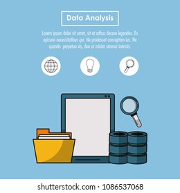 Data analysis infographic