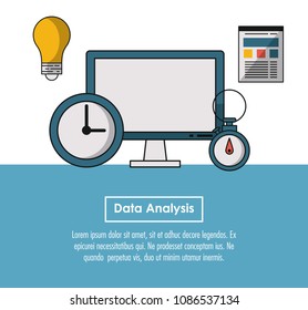 Data analysis infographic