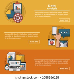 Data analysis infographic