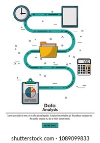 Data analysis infographic