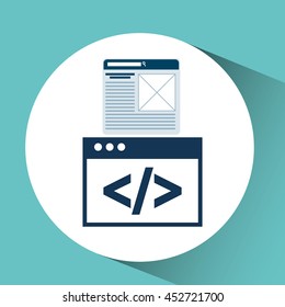 data analysis information report icon, vector illustration