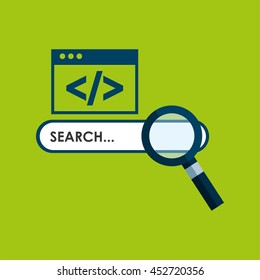 data analysis information with tablet icon, vector illustration