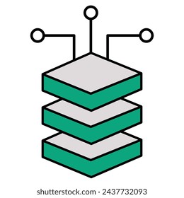 Data Analysis and Insights (Powered by Tech).  Data Transformation (Tech Fueled Change). Data and Tech Synergy (Unlocking Potential).  Editable Stroke Icon.