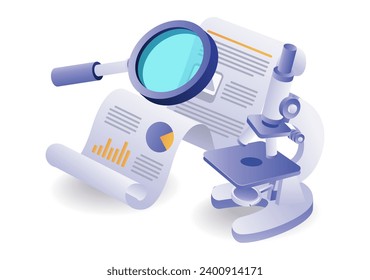 Data analysis with a laboratory microscope