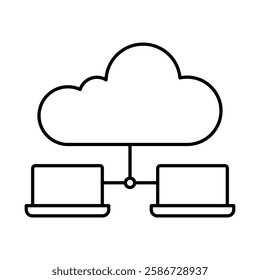 Data Analysis Line Icon. Database Big data Analytics Server Infographic Pictograms Security Digitalization Processing Editable Stroke Vector Icon