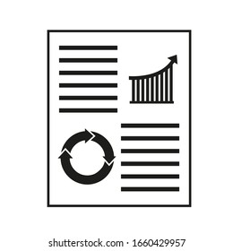 Data analysis line icon vector. analytics illustration sign. statistics symbol.