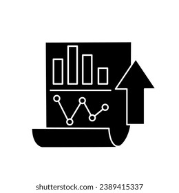 Data analysis line icon vector. analytics illustration sign. statistics symbol.