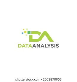 Data Analysis logo simple Letter DA