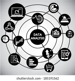 data analysis network, info graphic
