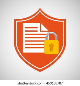 data analysis on tablet icon, vector illustration