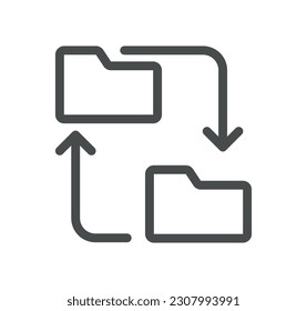 Esbozo de icono relacionado con el análisis de datos y vector lineal.