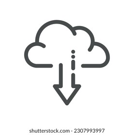 Esbozo de icono relacionado con el análisis de datos y vector lineal.