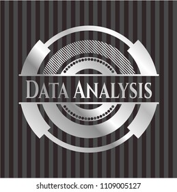  Data Analysis silvery emblem or badge
