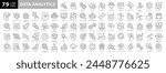 Data analysis, statistics, analytics - minimal thin line web icon set. Outline icons collection. Simple vector illustration