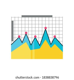 data analysis statistics diagram and infographic detailed vector illustration