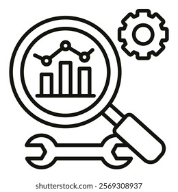 Data Analysis Tools Icon Element For Design