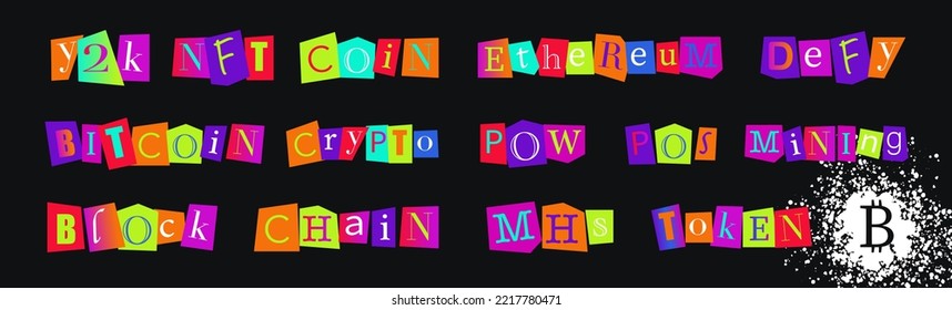 Data analysis, trends and markets. Bitcoin and blockchain. Electronic cryptocurrency and modern technologies. Internet banking and financial communications. The World Wide Web. Vector illustration.