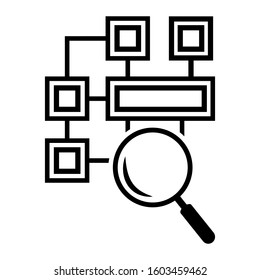 Data analysis vector icon. analytics illustration sign. statistic symbol.