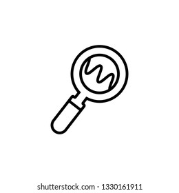 Data analysis vector icon. Simple pictogram for graphic and web design