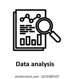 Data analysis Vector icon which can easily modify or edit 

