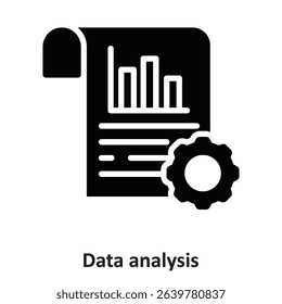 Data analysis Vector Icon which can easily modify or edit
