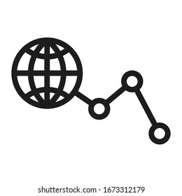 Data analysis Vector Icon/combo chart/statistic analysis chart/editable icon