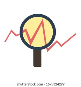 Data analysis Vector Icon/combo chart/statistic analysis chart/editable icon