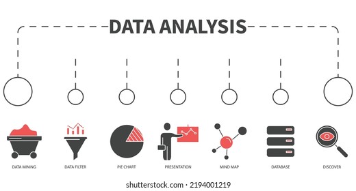 Data Analysis Vector Illustration Concept Banner Stock Vector (Royalty ...