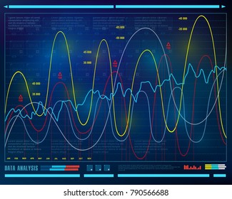 Data analysis, visualization futuristic infographic information, aesthetic design, visual datatrade map, diagrams abstract virtual interface