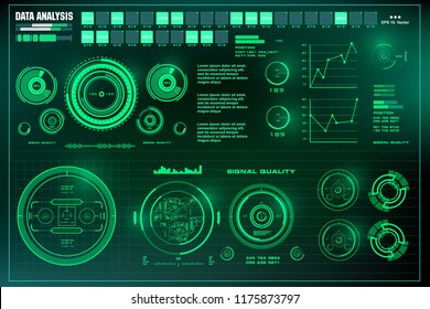 Data analysis, visualization green futuristic infographic information, aesthetic design, visual datatrade map, diagrams abstract virtual interface