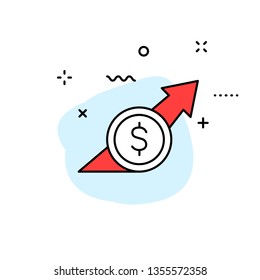 Data Analysis web icons in line style. Graphs, Analysis, Big Data, growth, chart, research Vector illustration