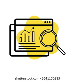 Data Analysis and Web Statistics Icon