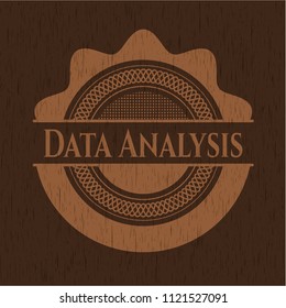 Data Analysis wood emblem. Retro
