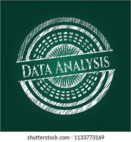 Data Analysis written on a chalkboard