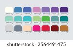 Data Analyst Color Guide Palette with Color Names. Catalog Sample Data Analysts with RGB HEX codes and Names. Colors Palette, management Data Analyst Color Palette, Fashion Trend Data Analyst Colors