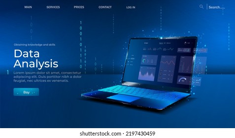 Data analyst consolidating financial information and reports on computer. Financial data management, financial software, digital data report concept. Vector illustration.