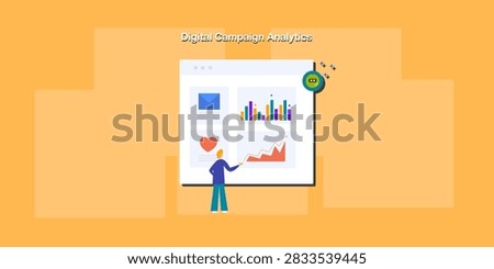 Data analyst uses data analytics application to measure performance and growth including business, marketing and financial based on data reports.