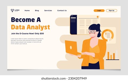 Data Analyst Woman Course Landing Page