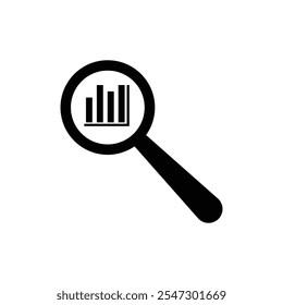 data analytic icon vector design with graph