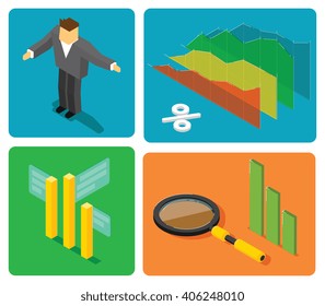 Data analytic. Marketing target. Business