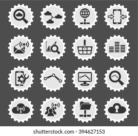 Data analytic simply symbols for web icons