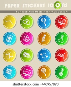 Data analytic simply symbols for web icons