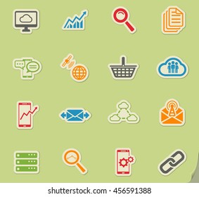 Data analytic simply symbols for web icons