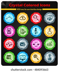 Data analytic simply symbols for web icons