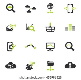 data analytic and social network web icons for user interface design